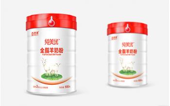 纯美优羊奶粉包装设计